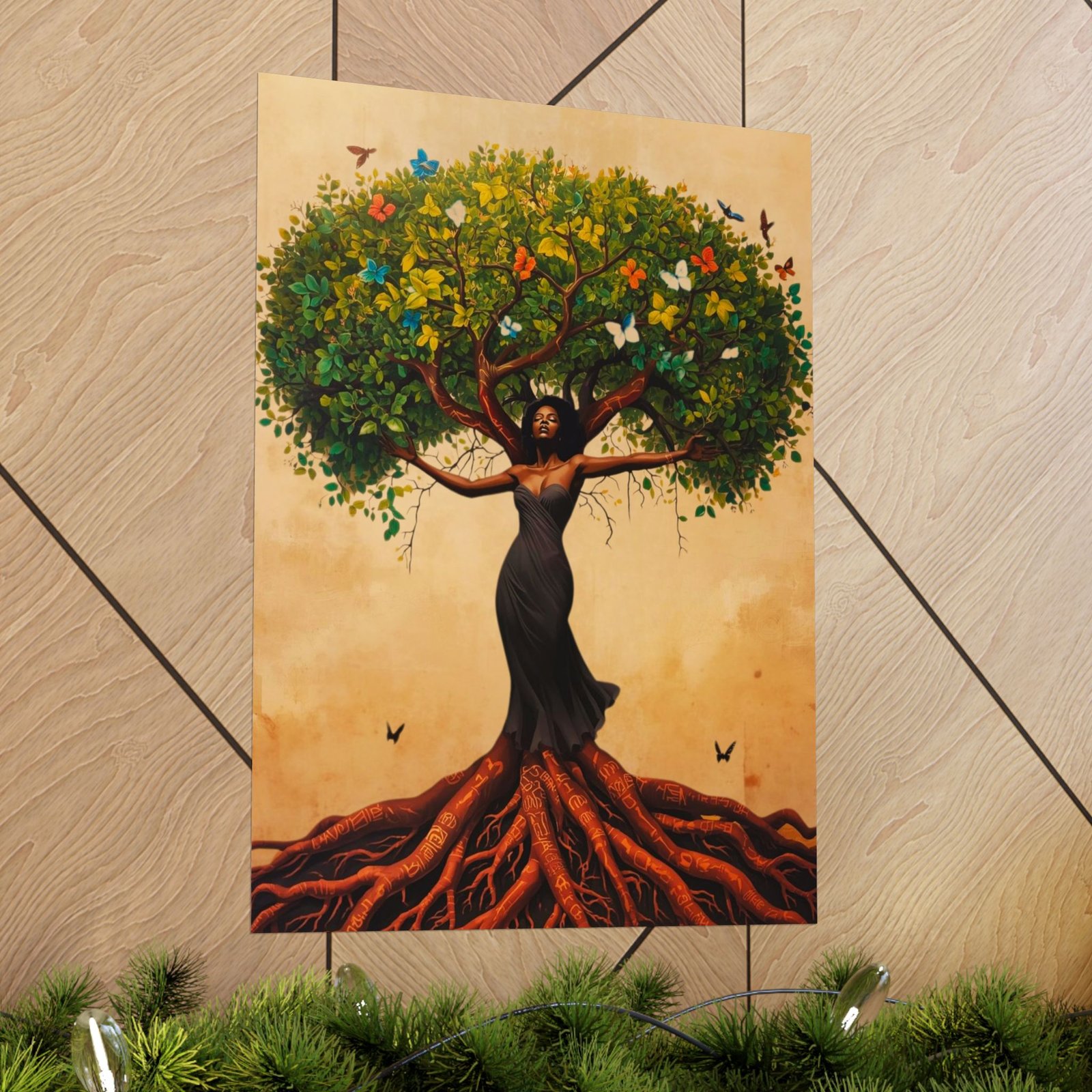 Rooted & Rising - Ancestral Tree of Life | African Heritage Poster - Image 2