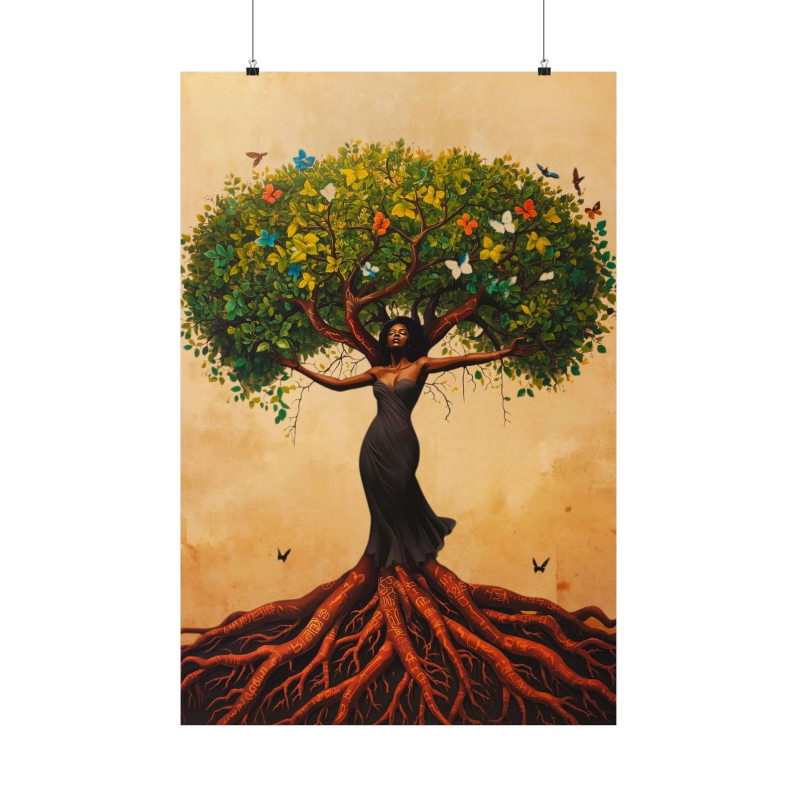 Rooted & Rising - Ancestral Tree of Life | African Heritage Poster - Image 4
