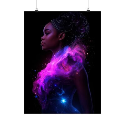 Star Mapped - Cosmic Wall Art | Celestial African American Poster