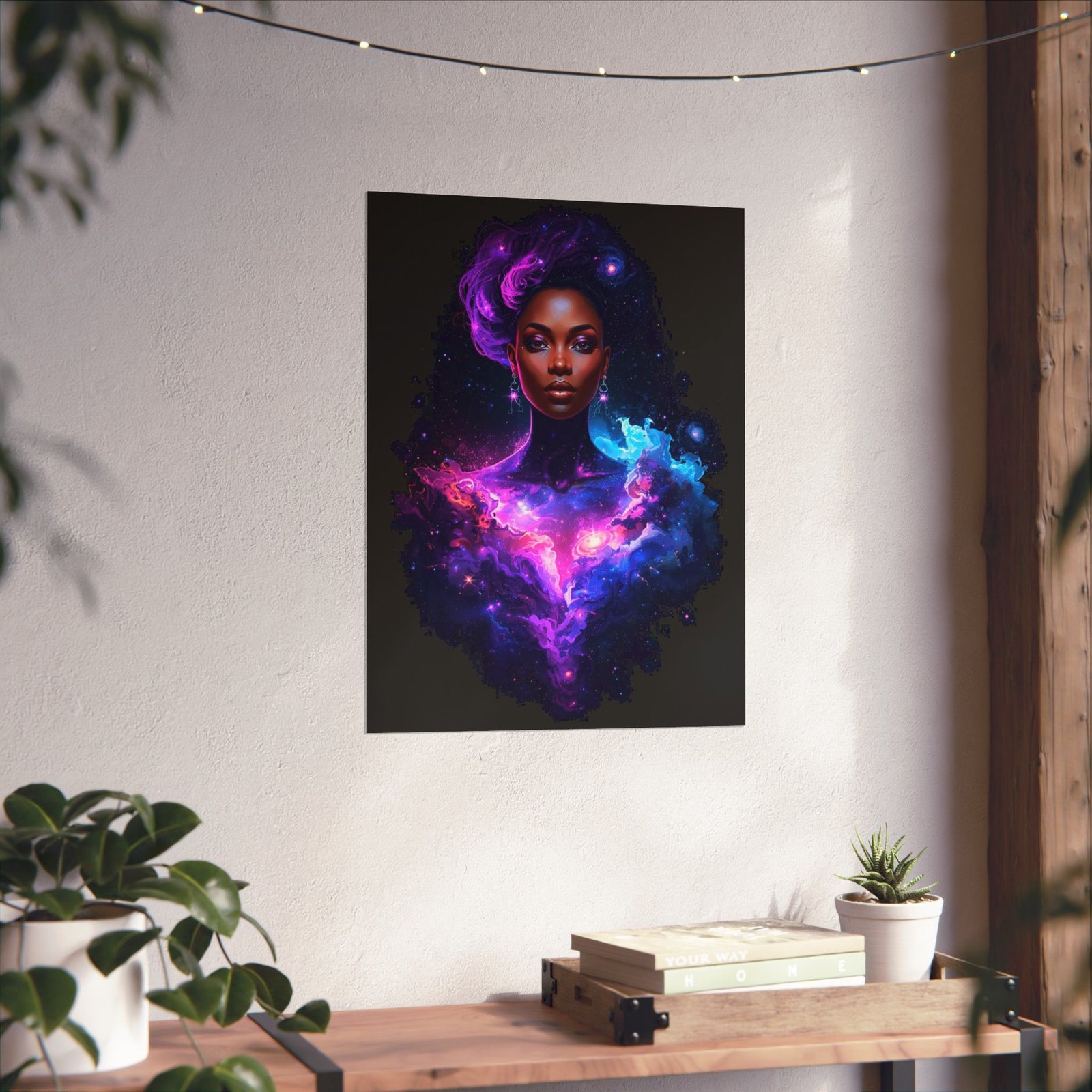 Constellation Queen - Cosmic Wall Art | Afrofuturism Poster - Image 2