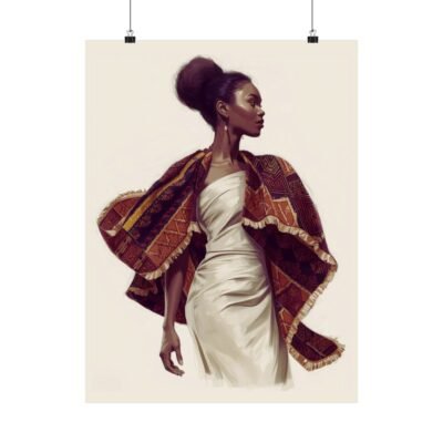 Kente Flow - African Heritage Framed Poster | Cultural Wall Art