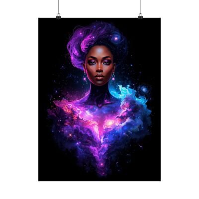 Constellation Queen - Cosmic Wall Art | Afrofuturism Poster