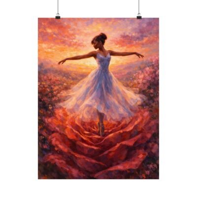 Élan en Fleur Matte Poster | Ballet Wall Art