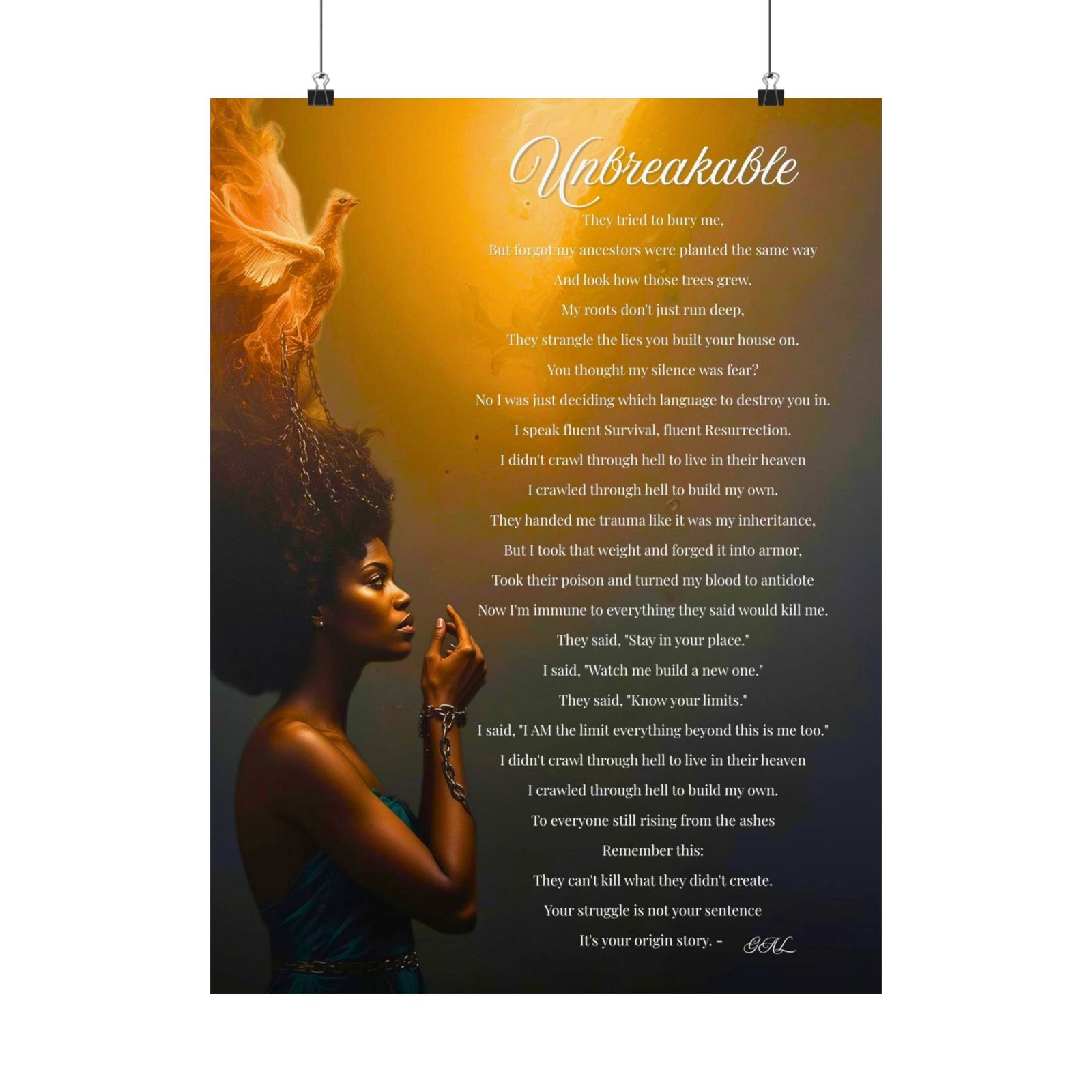 Unbreakable Wall Art | Resilience, Rebirth, Power
