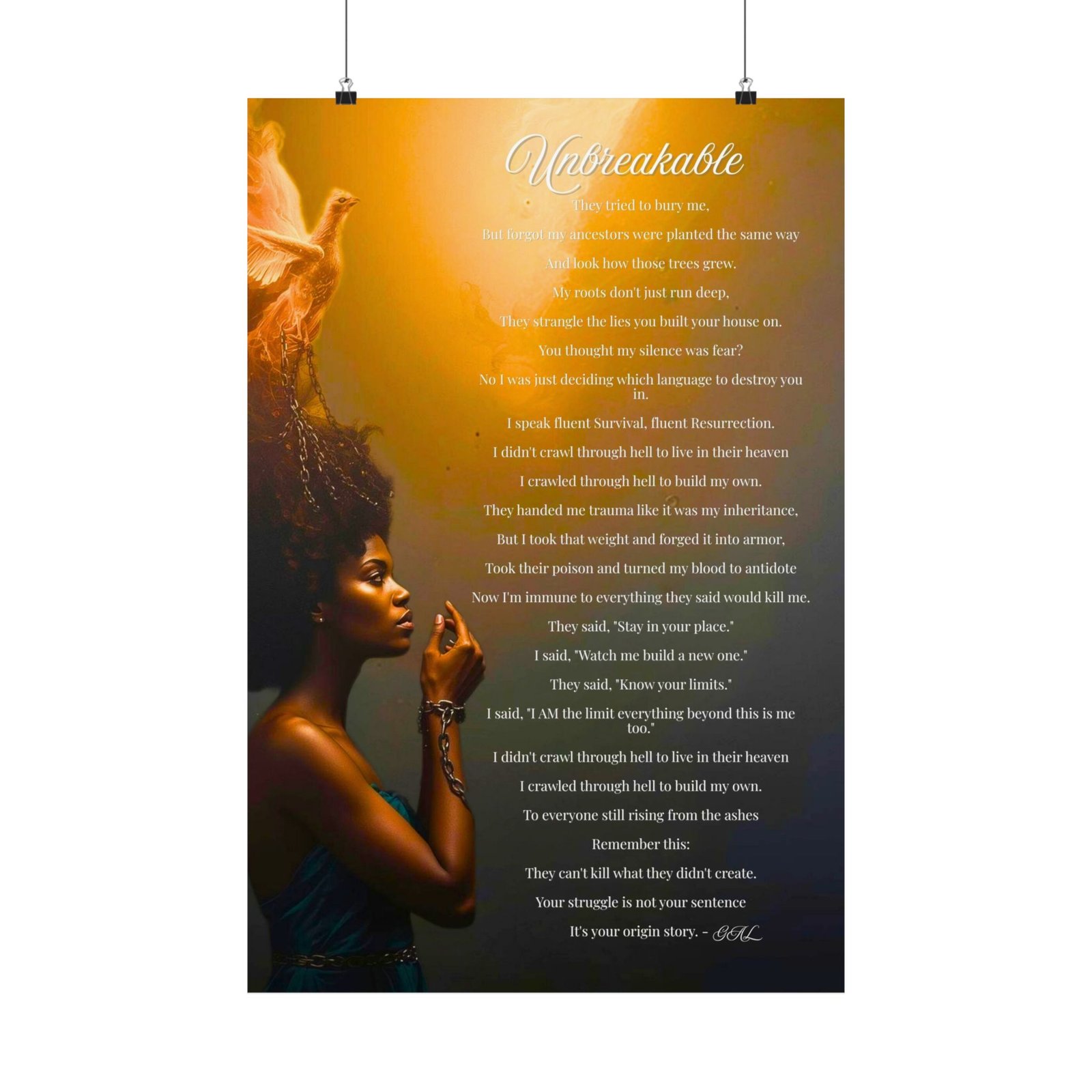Unbreakable Wall Art | Resilience, Rebirth, Power - Image 3