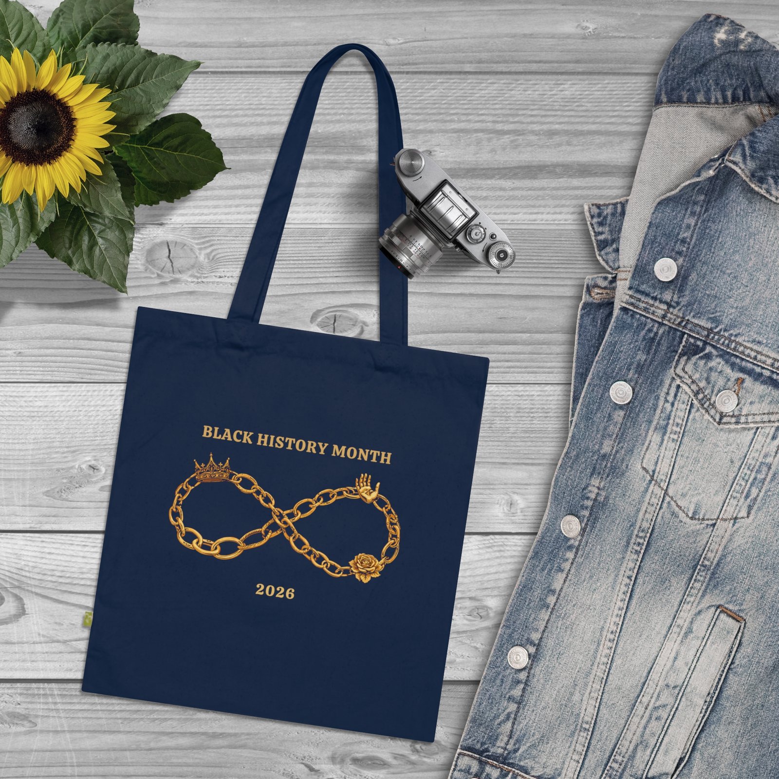 Black History Month 2026 - Limited Edition Tote Bag | Infinity Chain Design - Image 4