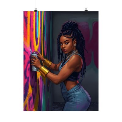 Black Power Wall Art Poster | African American Woman Empowerment