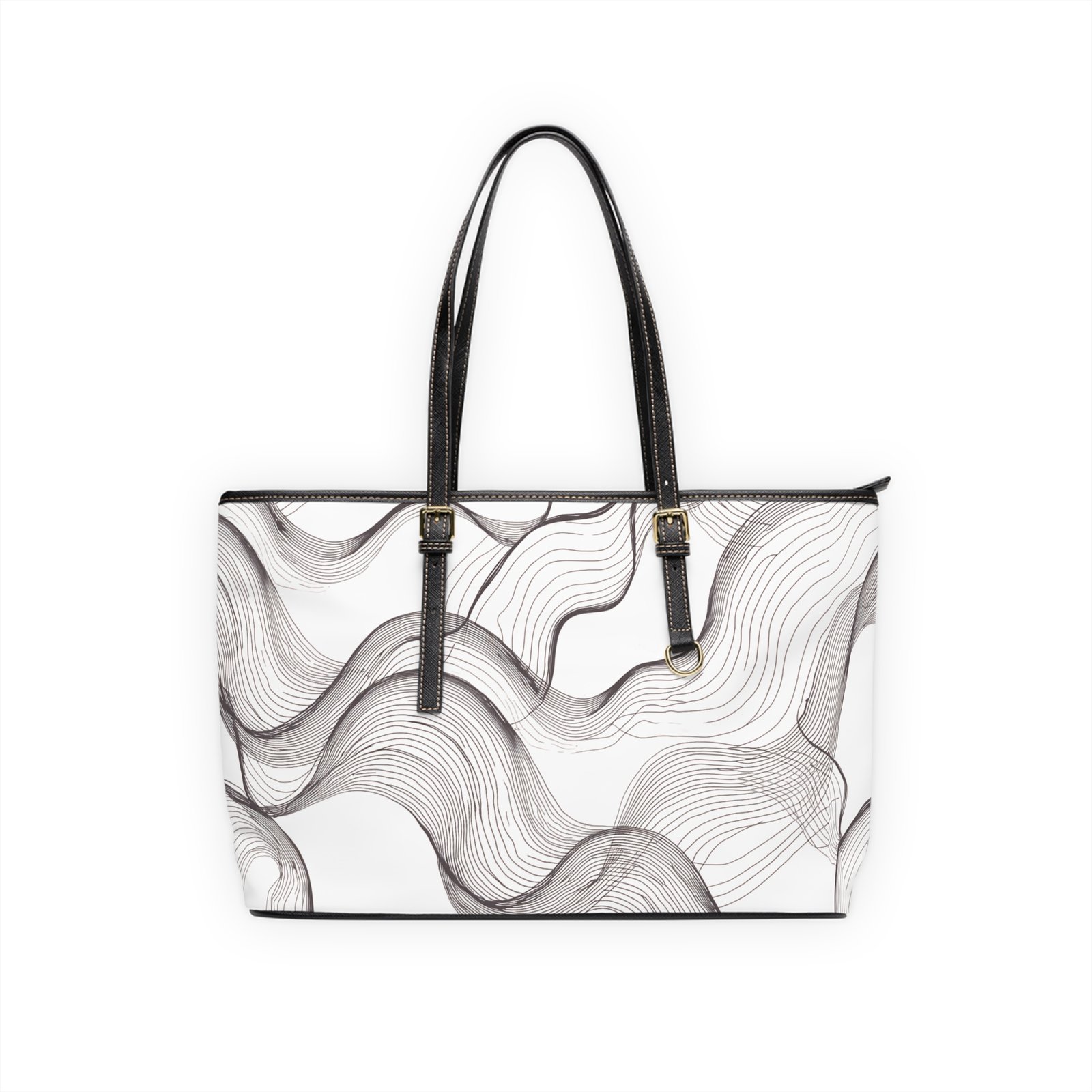 Lineage Map Shoulder Tote Bag | Quiet Structure, Everyday Flow