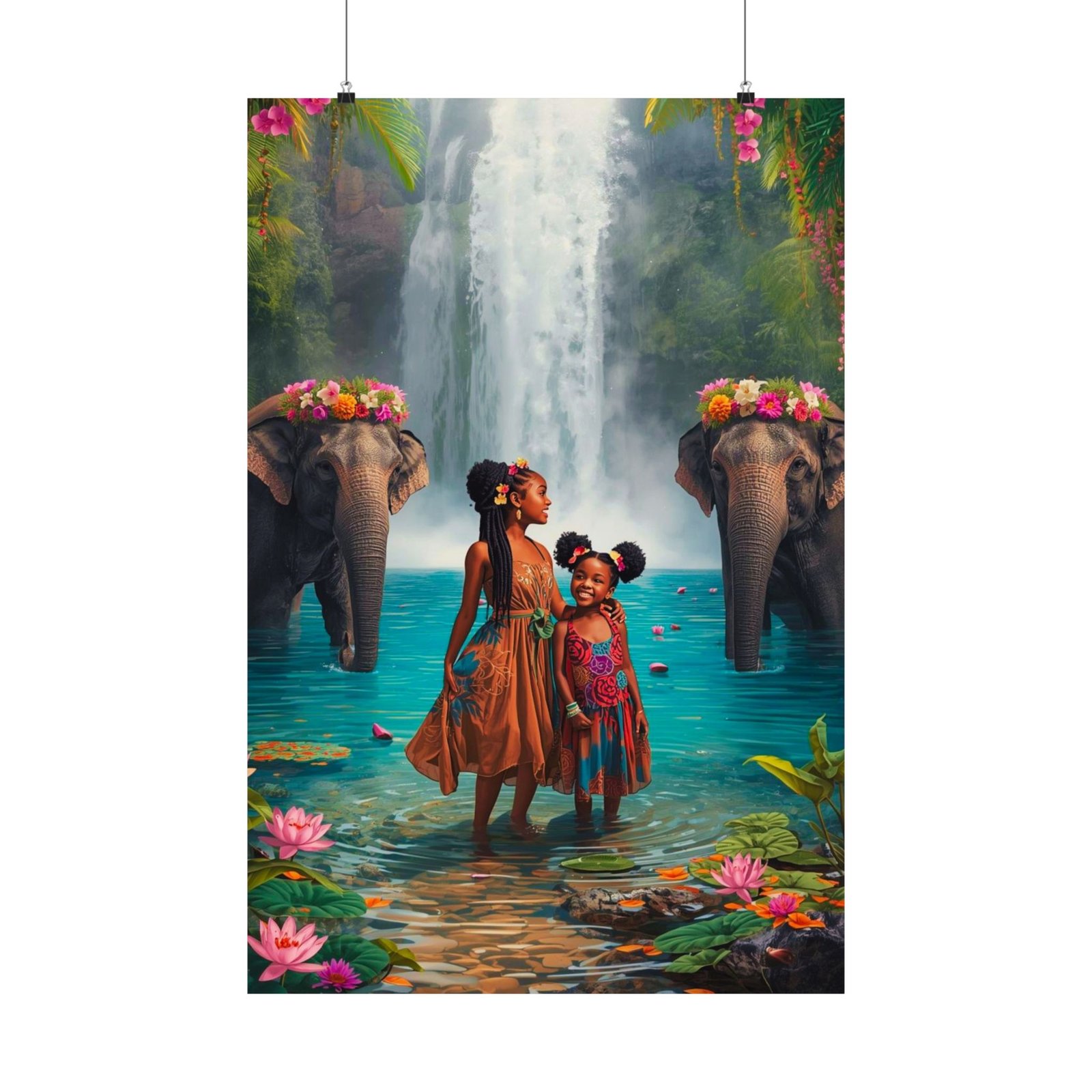 BLESSED WATERS – Fine Art Poster | Protection, Ancestral Grace, Sacred Becoming - Image 5