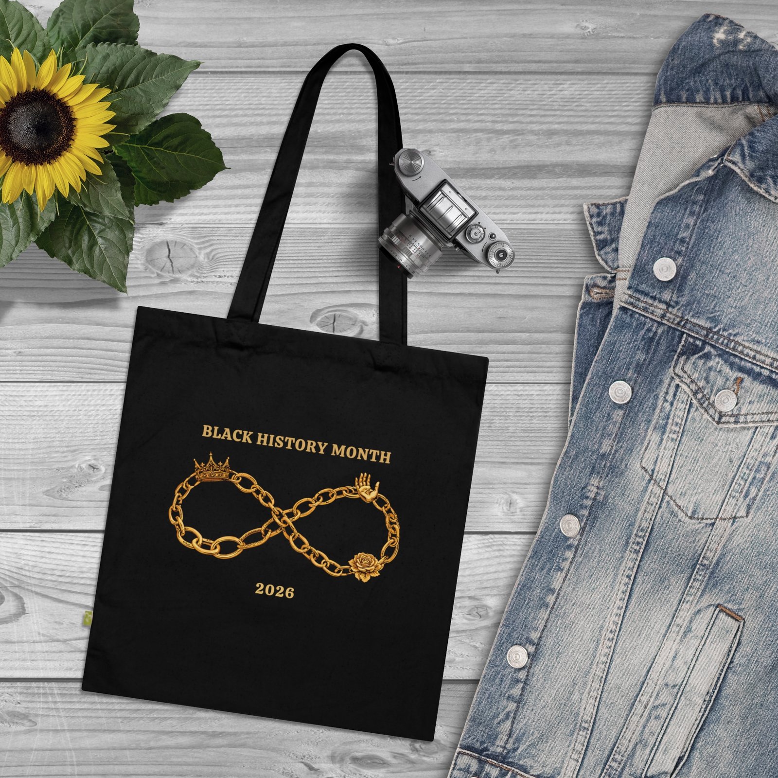 Black History Month 2026 - Limited Edition Tote Bag | Infinity Chain Design - Image 2