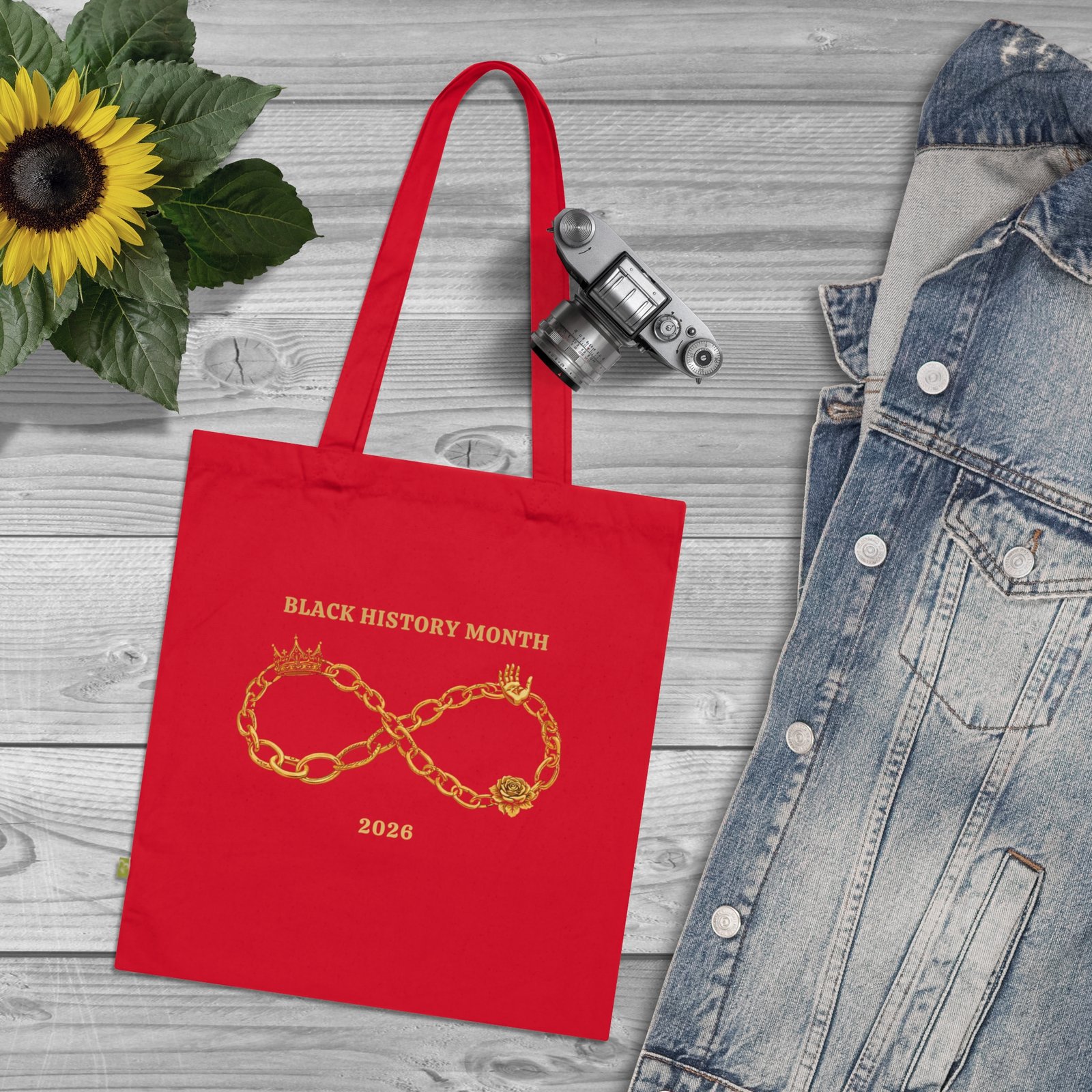 Black History Month 2026 - Limited Edition Tote Bag | Infinity Chain Design - Image 6