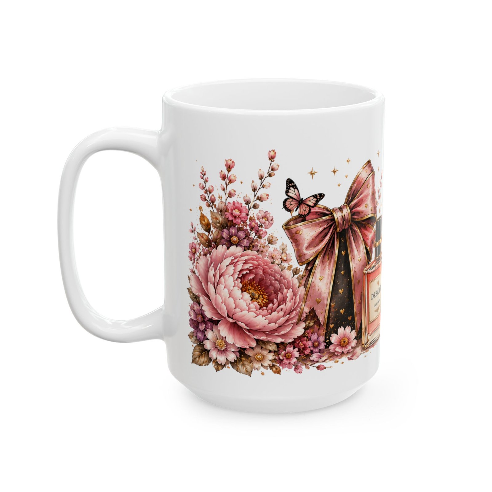 She Designed a Life She Loves Floral Ceramic Mug - Image 9