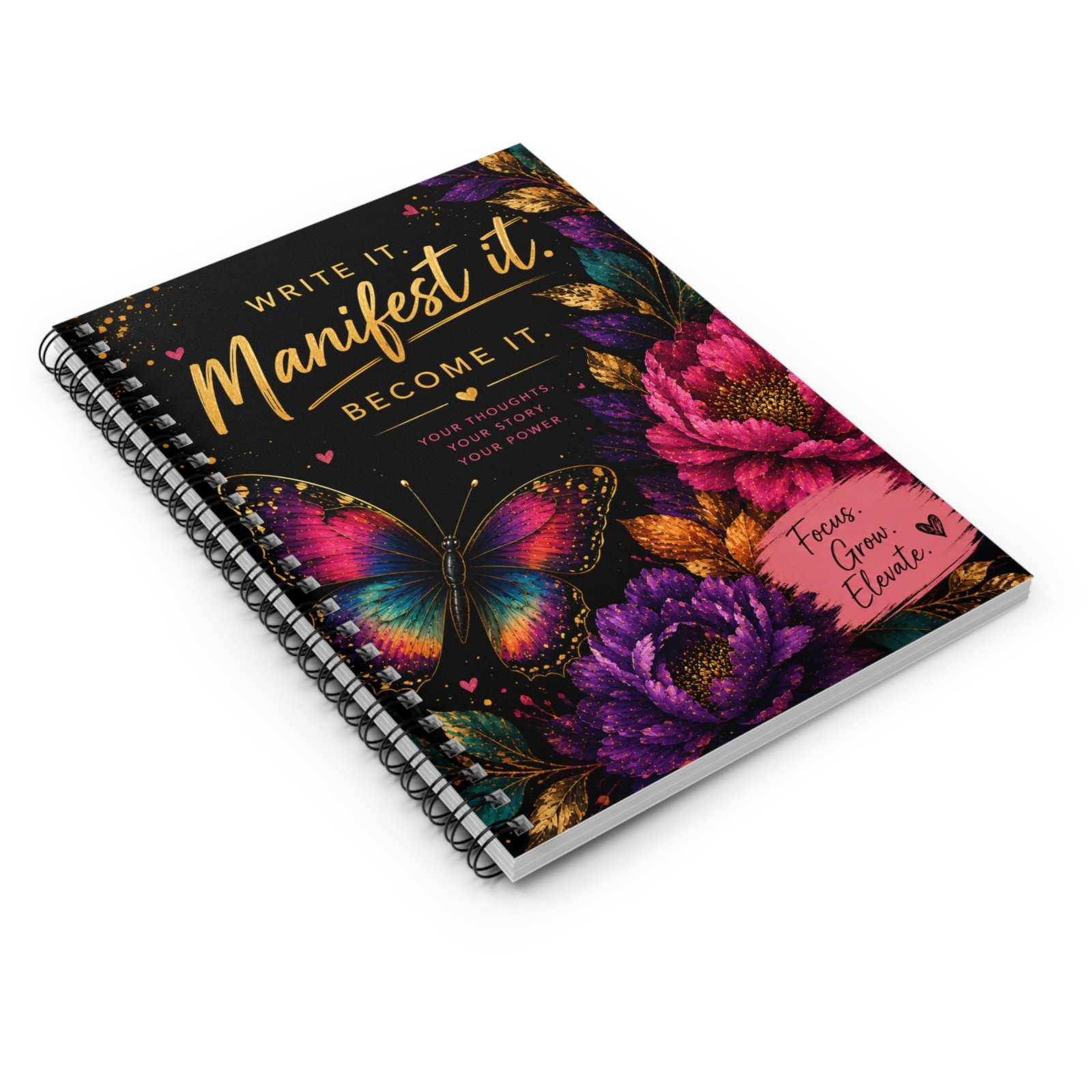 Write It. Manifest It. Become It. Spiral Notebook - Image 3