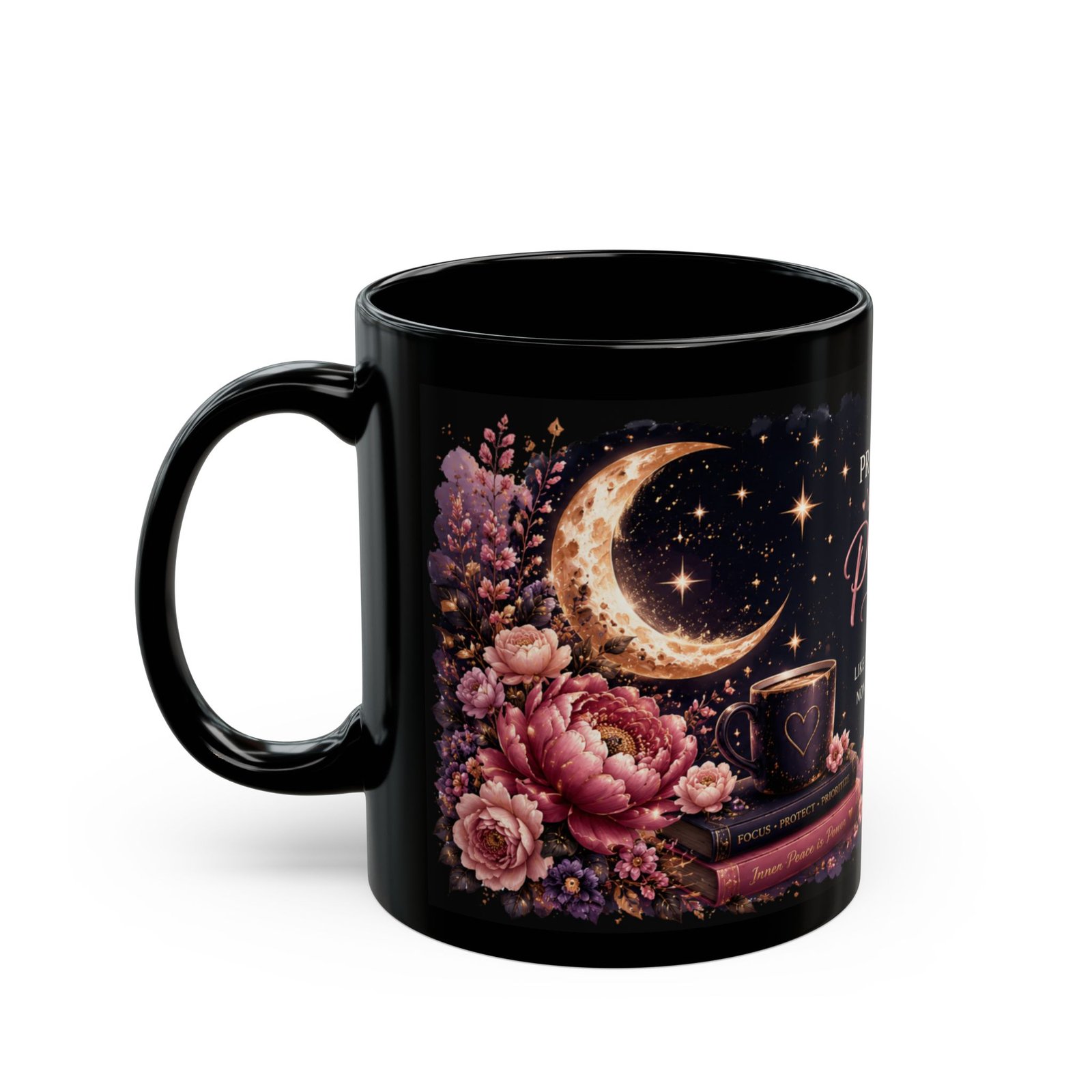 Protect Your Peace Floral Ceramic Mug - Image 3