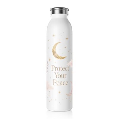 Protect Your Peace Celestial Stainless Steel Water Bottle, 20 oz