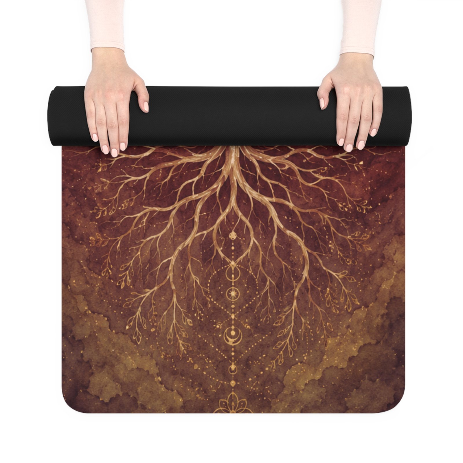 Root Deep, Rise Light Mountain Lotus Yoga Mat - Image 3