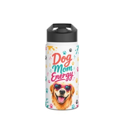 Dog Mom Energy Stainless Steel Water Bottle