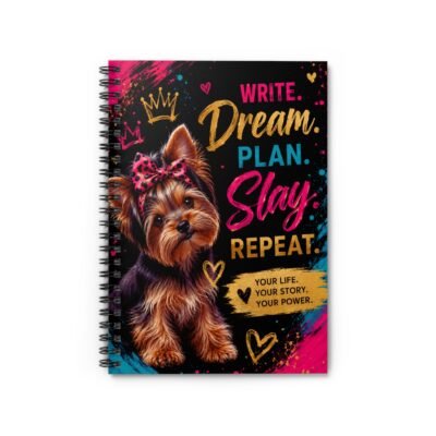 Write. Dream. Plan. Slay. Repeat. Spiral Notebook