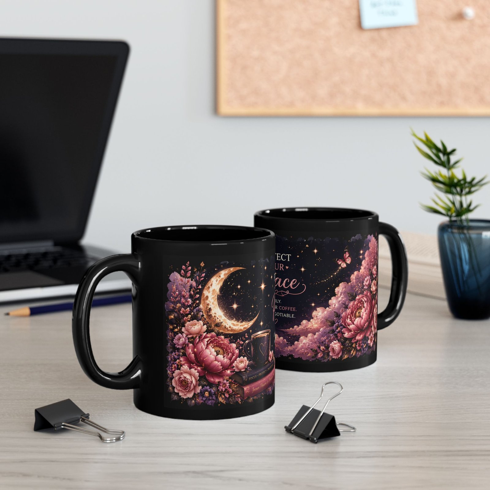 Protect Your Peace Floral Ceramic Mug - Image 5