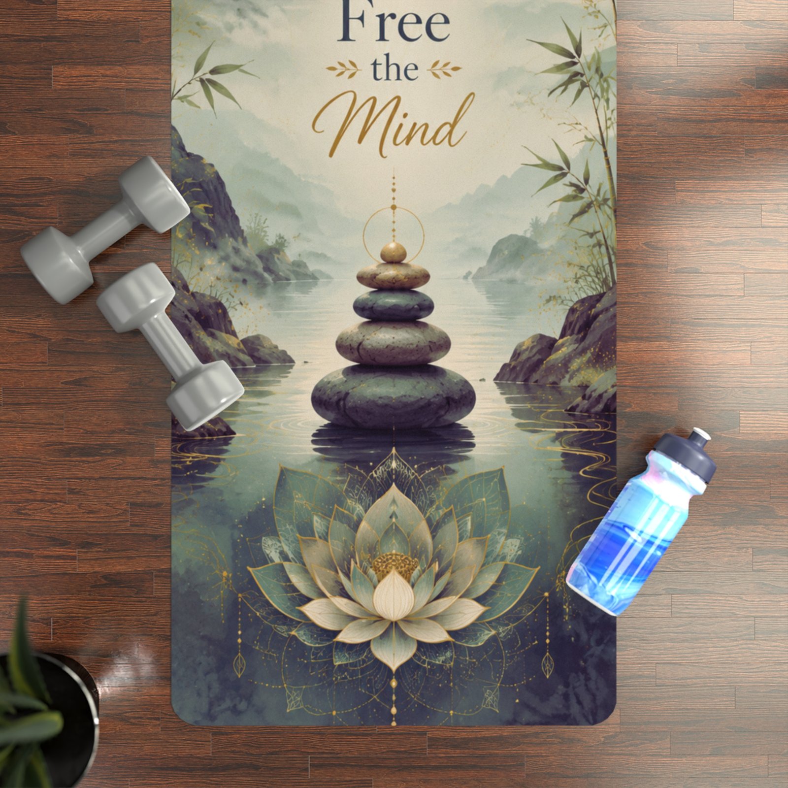 Ground the Body, Free the Mind Mountain Yoga Mat - Image 4