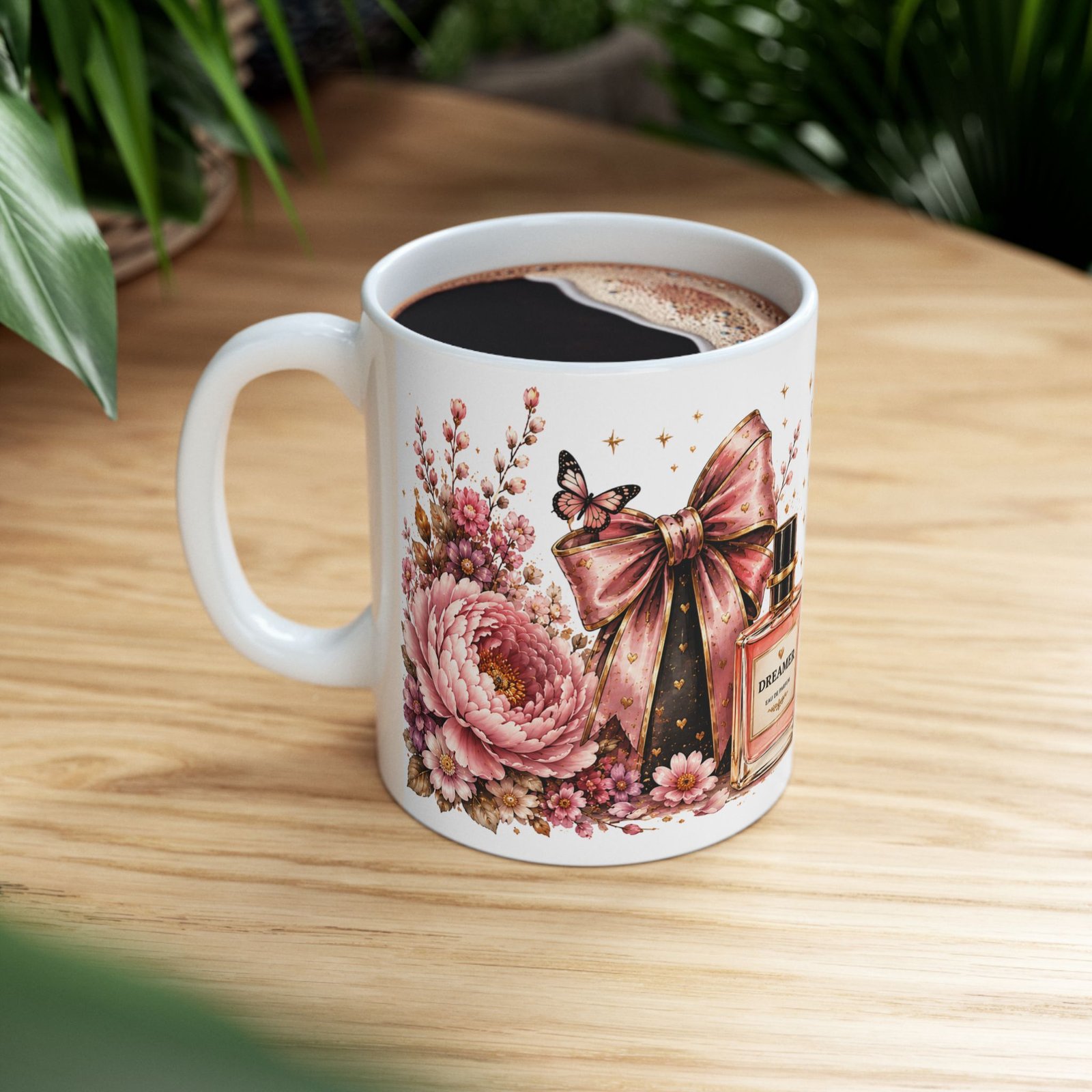 She Designed a Life She Loves Floral Ceramic Mug - Image 6