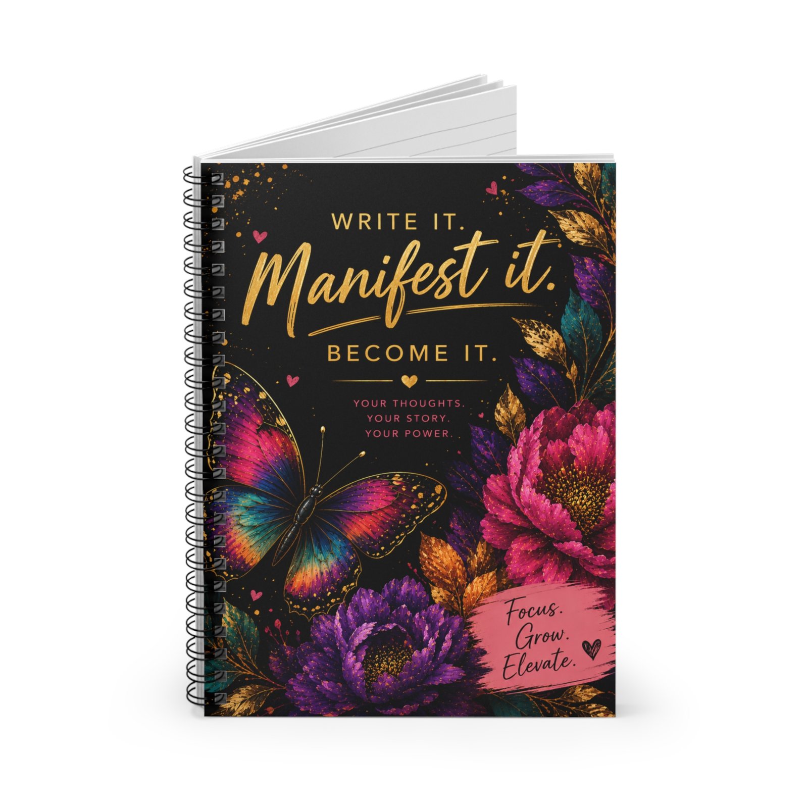 Write It. Manifest It. Become It. Spiral Notebook - Image 2