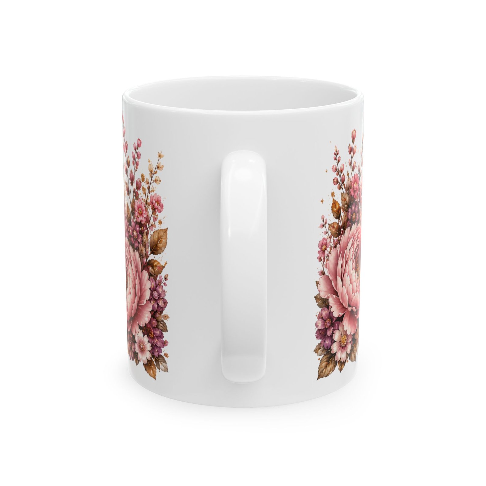 She Designed a Life She Loves Floral Ceramic Mug - Image 2